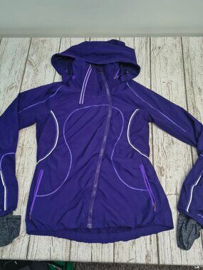 Lululemon Purple Run Inspire Jacket With Hood